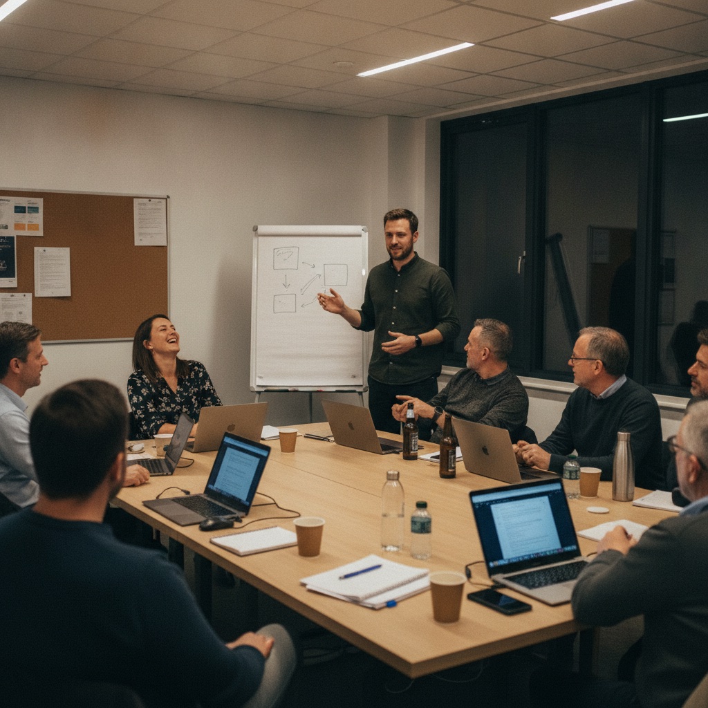 A previous AI Co-Working Lab evening in Manchester